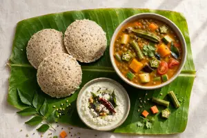 Millet Idli Sambar 1